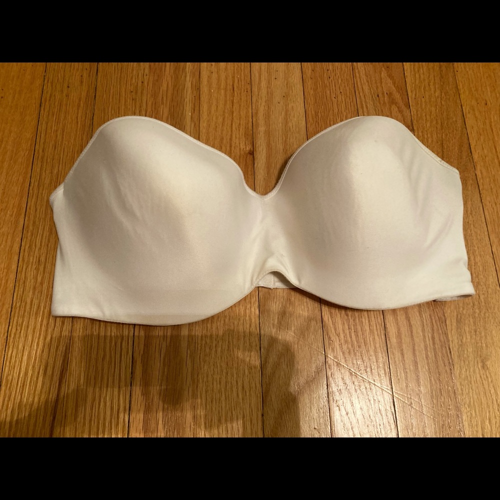 White Strapless Bra